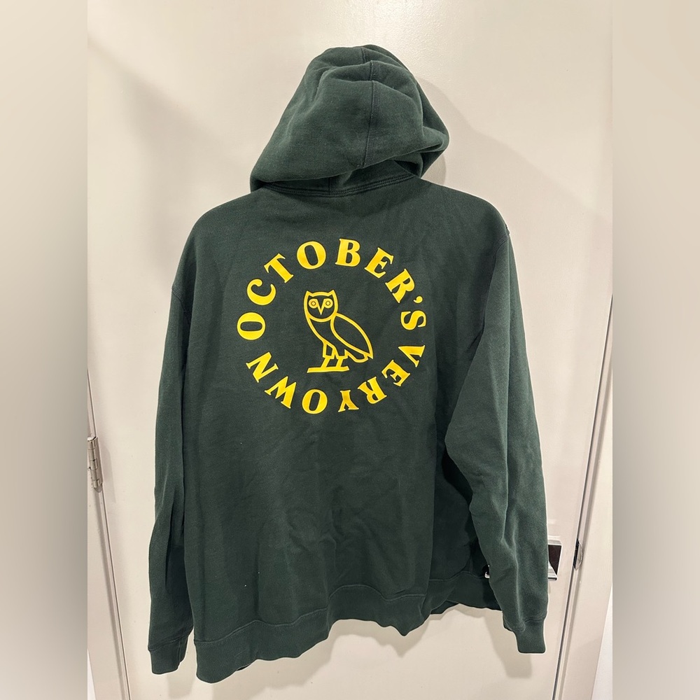 OVO October’s Very Own Green Zip-Up Hoodie (XL) – Made in Canada